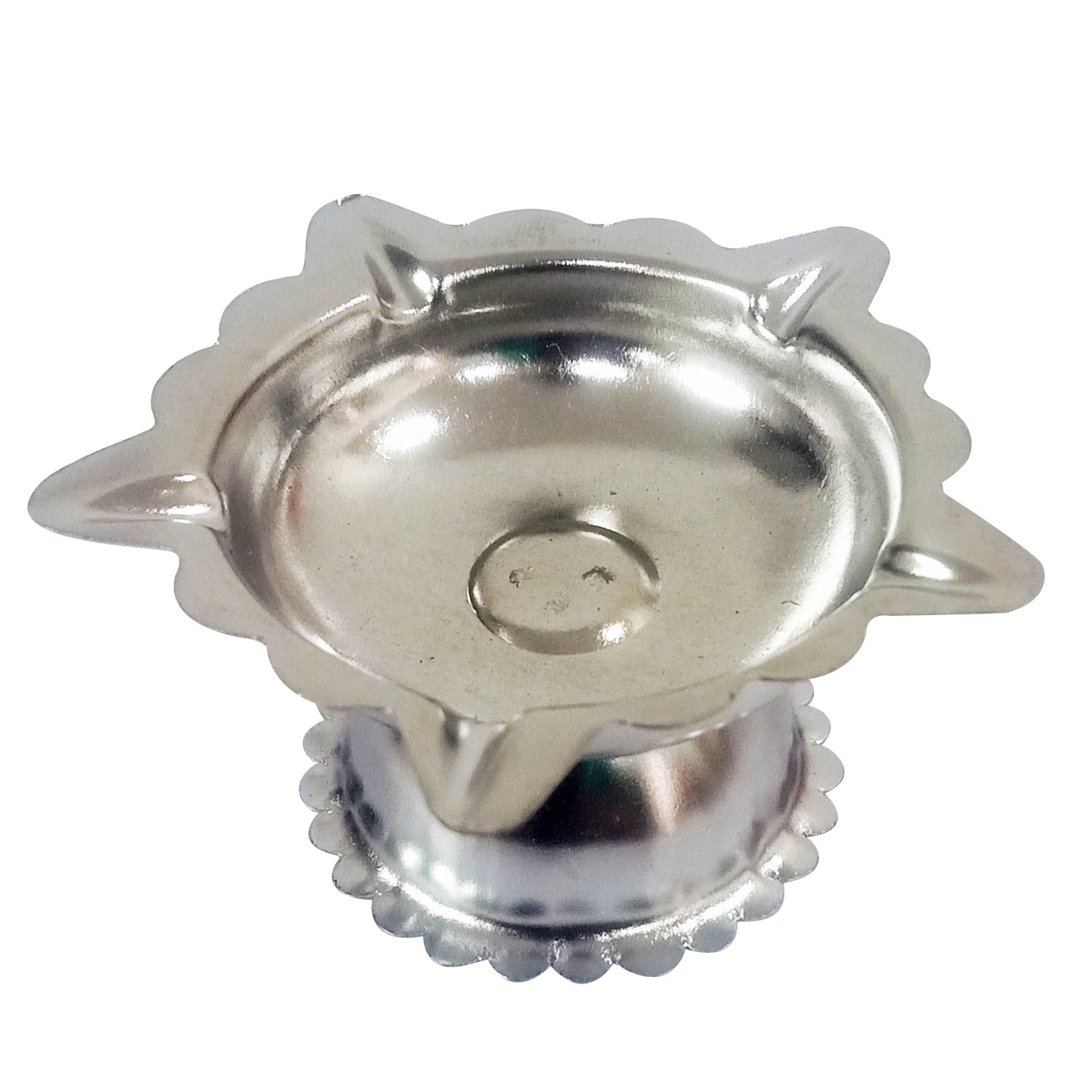 Agarbatti Stand Two Diyas and One Agarbatti Stand Stainless Steel