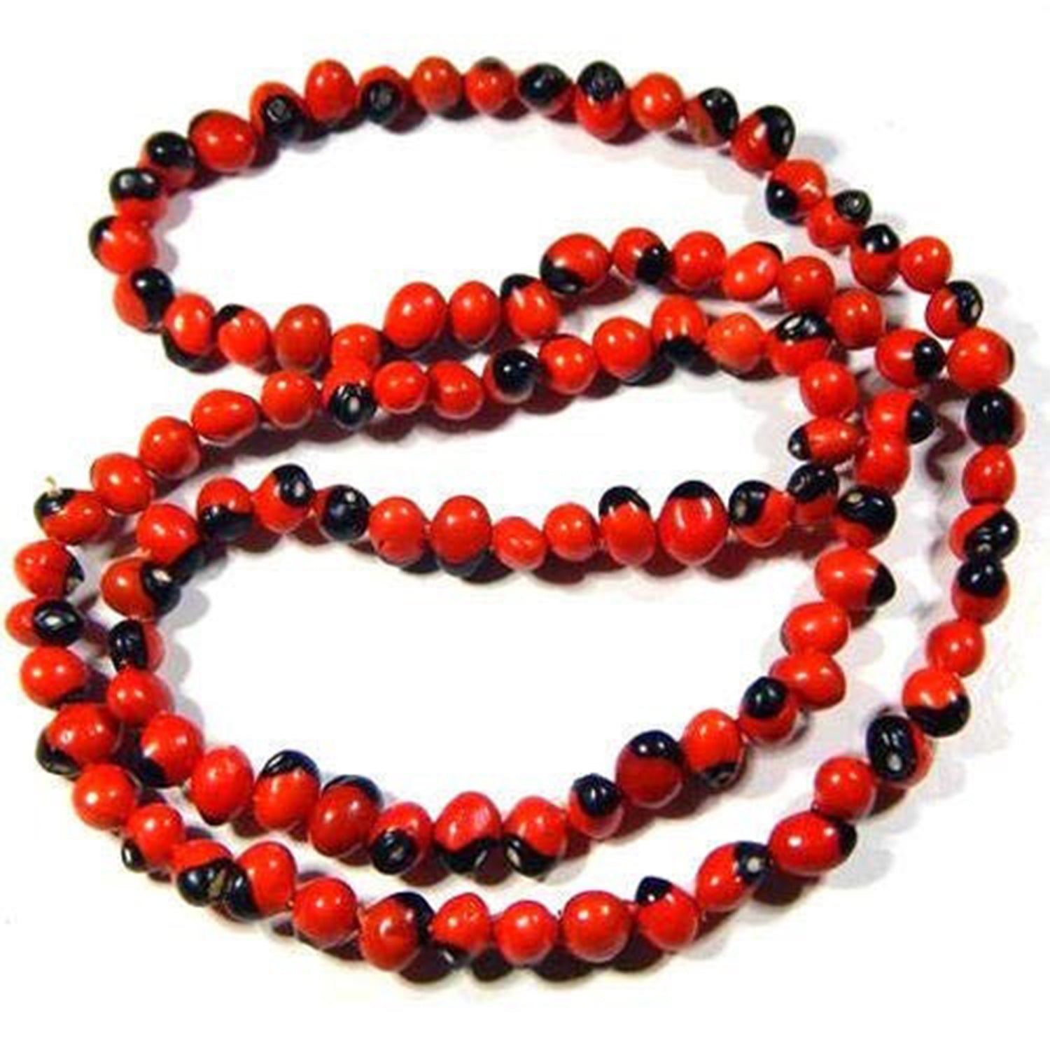 Red Gunja Mala Gunja Ratti Mala Chirmati Gunja Mala Lal Gunja Jaap Mala Laal Gunja Japa Mala 108 + 1 hotsell beads For Positive Energy