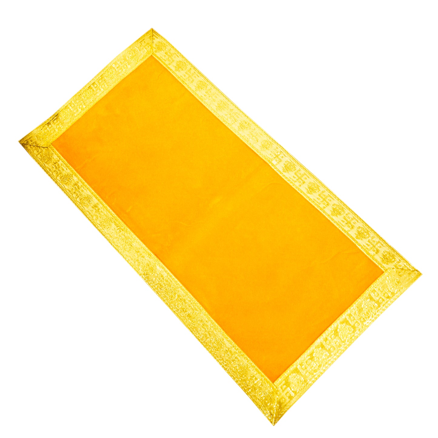 Velvet Pooja Aasan | Pooja Altar Cloth / Chowki Aasan / Kapda Mat for your Pooja Ghar (10 Inches * 21 Inches)