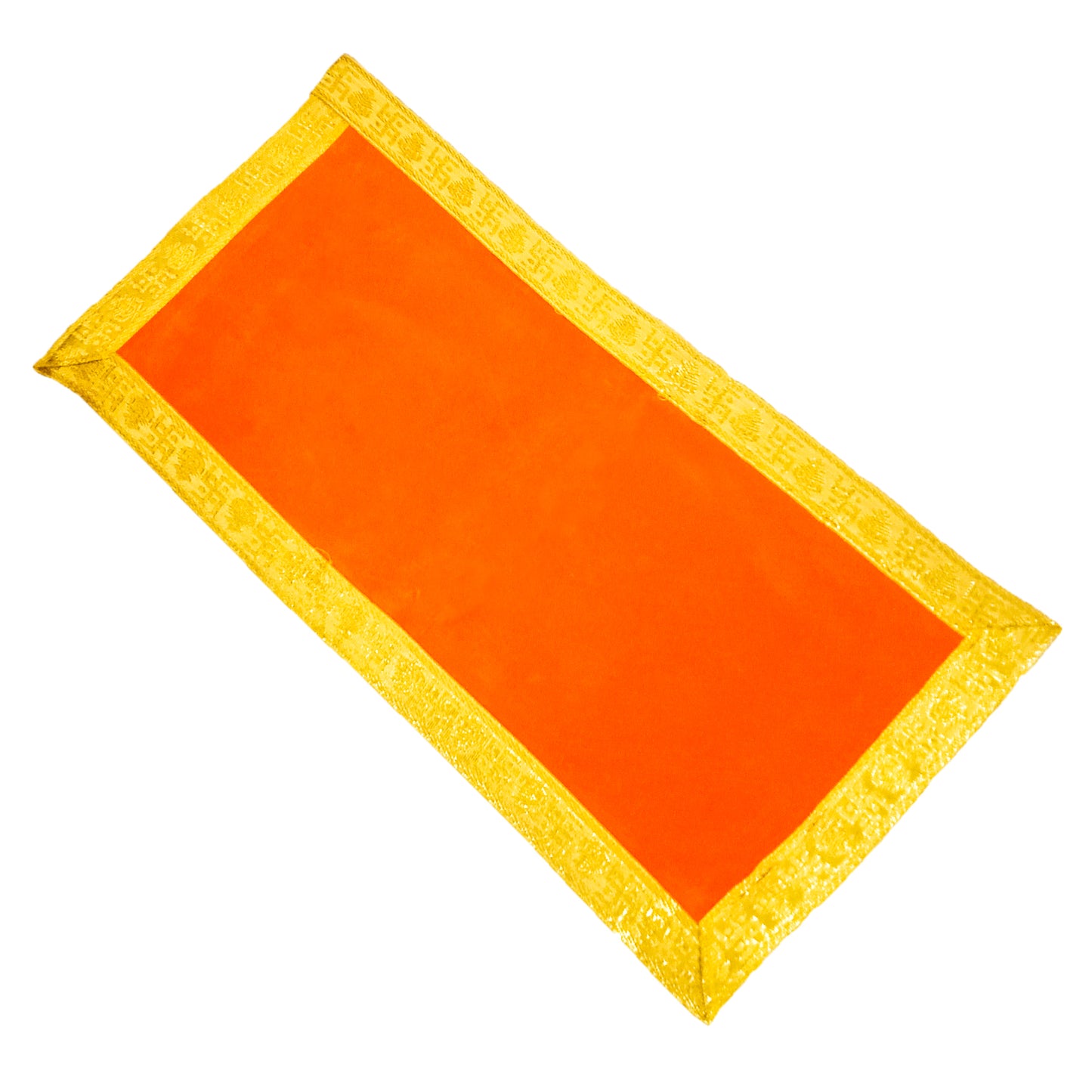 Velvet Pooja Aasan | Pooja Altar Cloth / Chowki Aasan / Kapda Mat for your Pooja Ghar (10 Inches * 21 Inches)