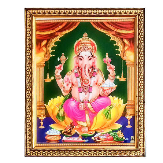 Ganpati / Lord Ganesha Photo Frame (10 Inches * 12.5 Inches)