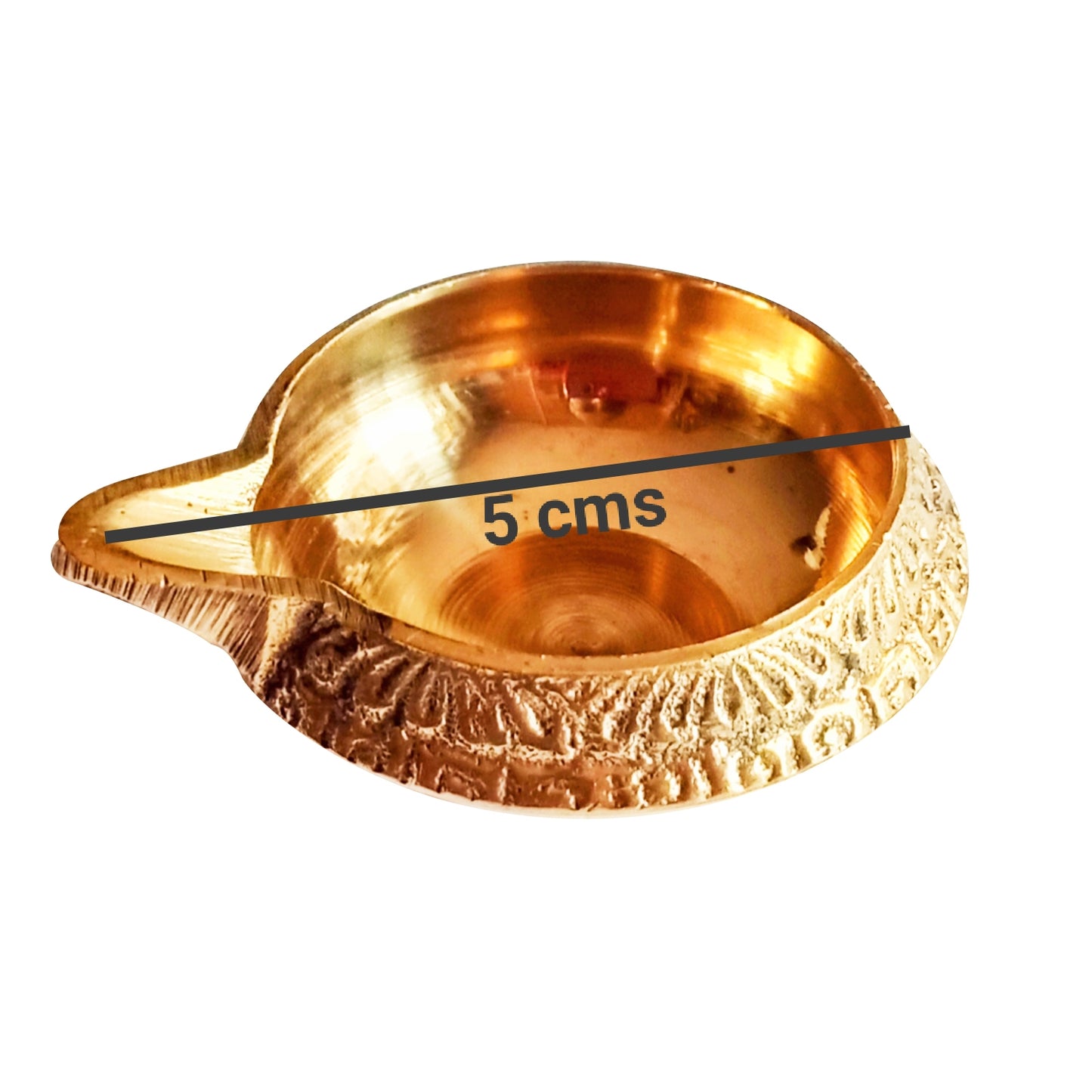 Brass Diya Kuber Diya for Pooja - Pack of 2